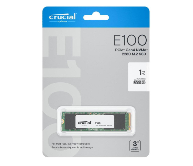 Crucial 1TB M.2 PCIe Gen4 NVMe E100 - 1312101 - zdjęcie 4